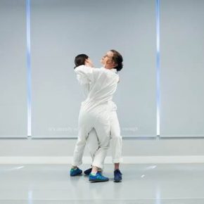 Still from live performance ‘Circuit Training (exercises in self-doubt)’, 2018 by Alexandra Davenport. Photo credit: Ellie Smith.